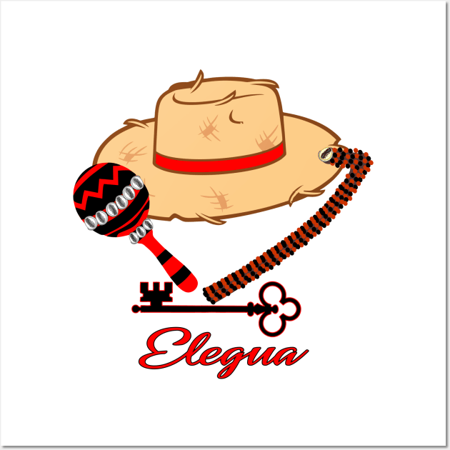 Elegua Eshu Sombrero Wall Art by Korvus78